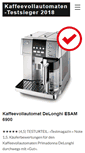 Mobile Screenshot of kaffeevollautomaten-testsieger.com