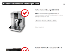 Tablet Screenshot of kaffeevollautomaten-testsieger.com